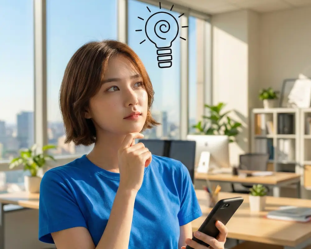 補助金について考えるビジネスウーマン